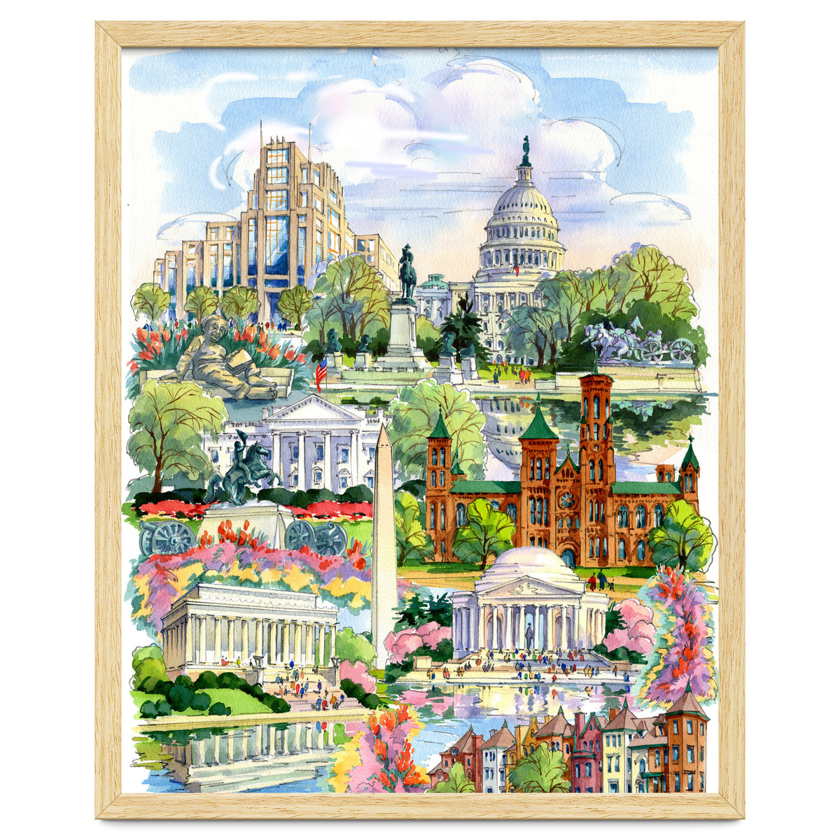 Washington District of Columbia Illustration