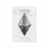 Coordinates SAN FRANCISCO Golden Gate Bridge (Print Only) thumbnail