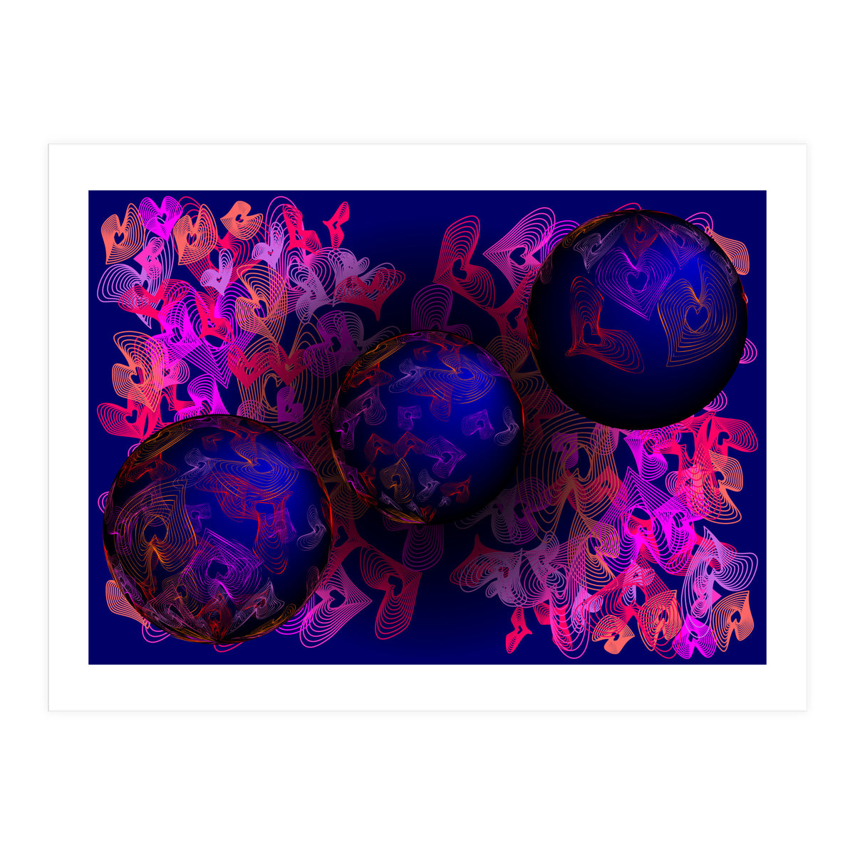 Hearts Of Planet Earth (Print Only)