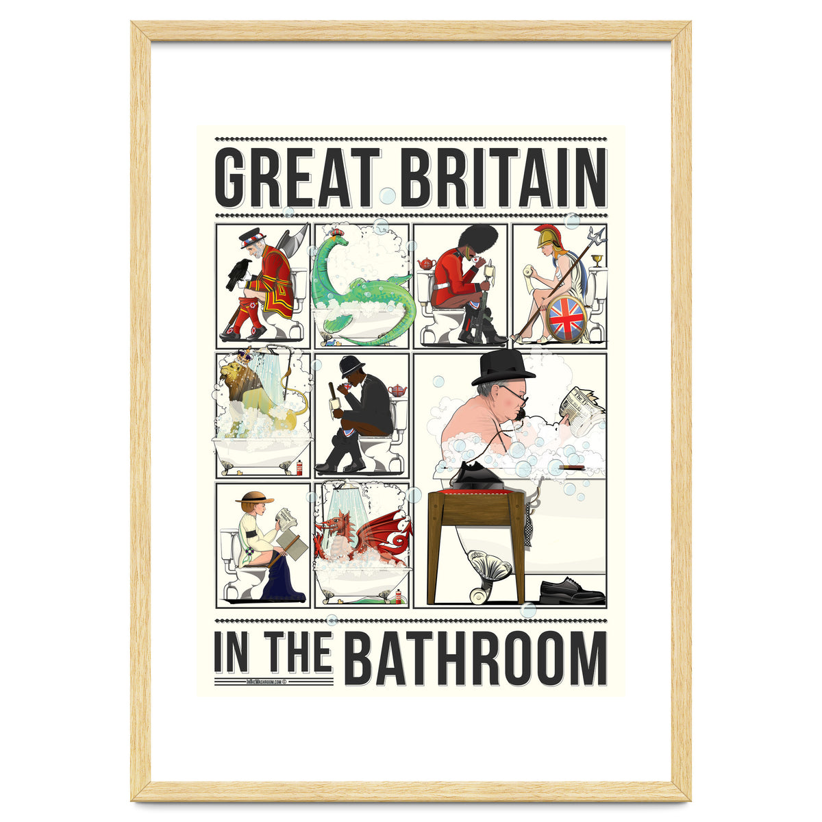 Great Britain in the Bath, Funny Bathroom Humour