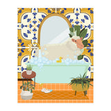 Sheep Bathing in Moroccan Style Bathroom (Print Only) thumbnail
