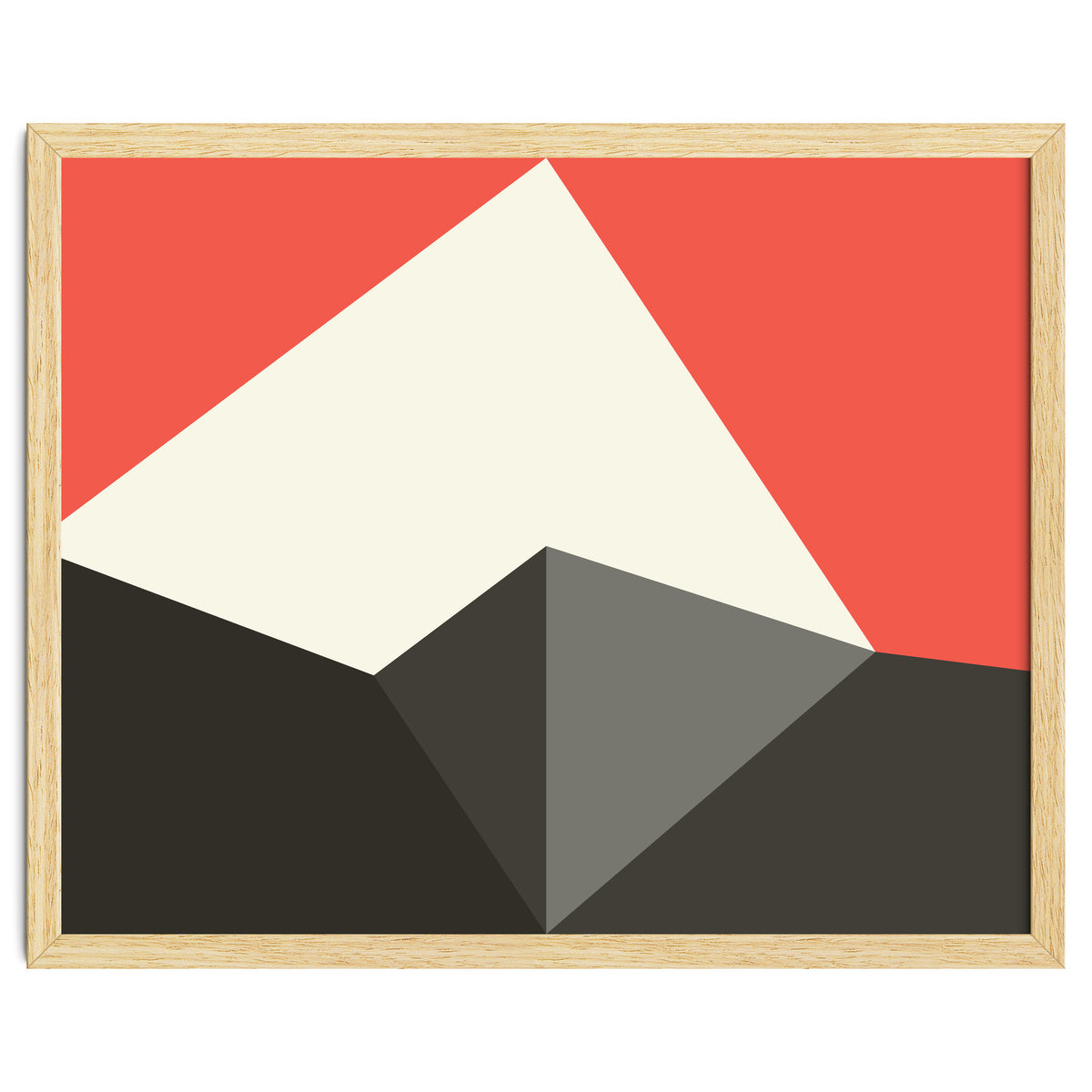 Geometric Shapes No. 77 - pink & grey