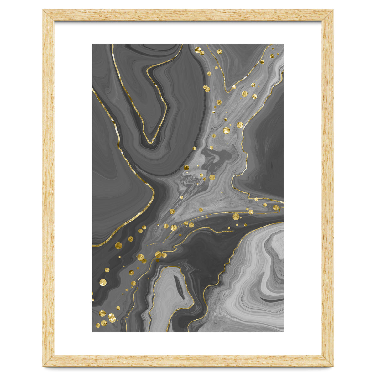 Liquid Marble No. 2 | black