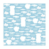 Clouds landscape on blue background (Print Only) thumbnail
