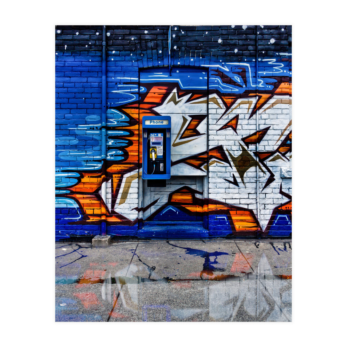 Phone Booth No 12 Color Version Reflection (Print Only)