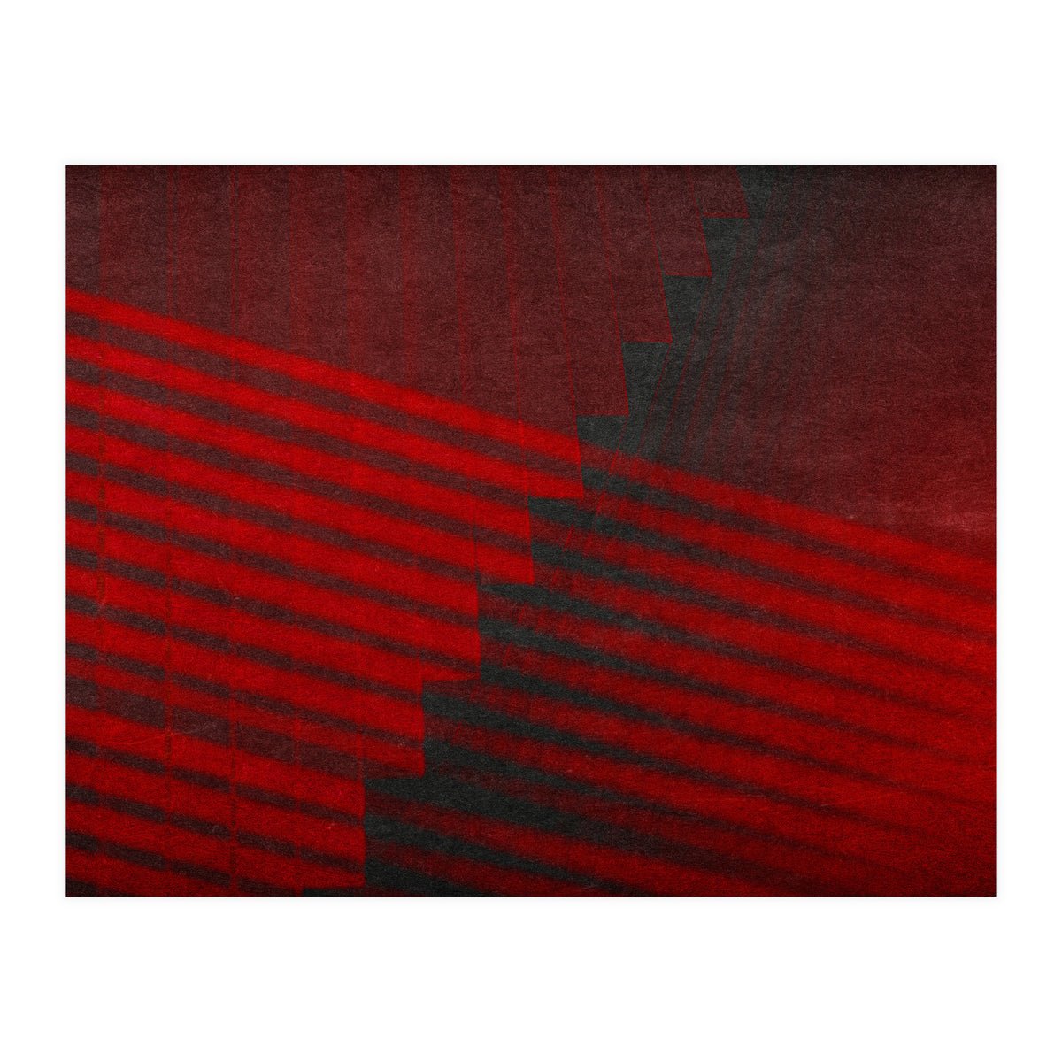 Rojo Y Gris #2 (Print Only)