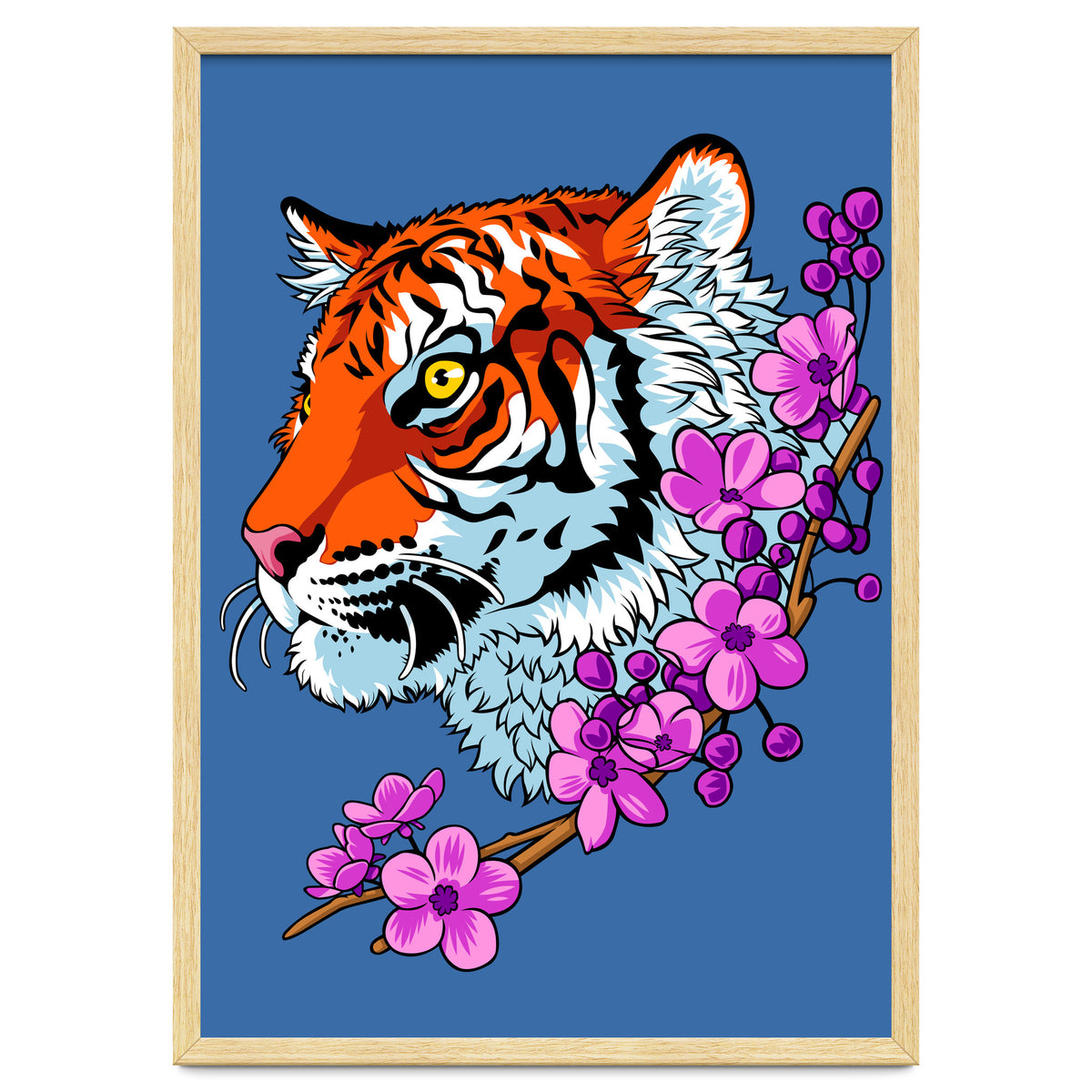 Tiger Flower tattoo