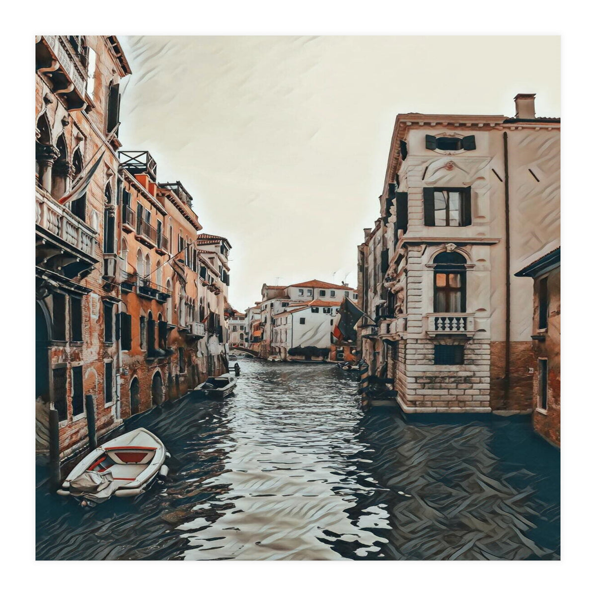 Water Way In Venice (Print Only)
