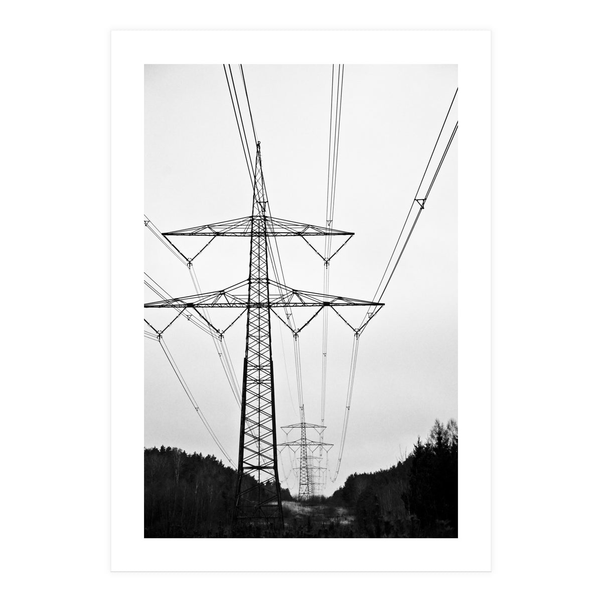 Pylon Landscape, Urban Germany (Print Only)