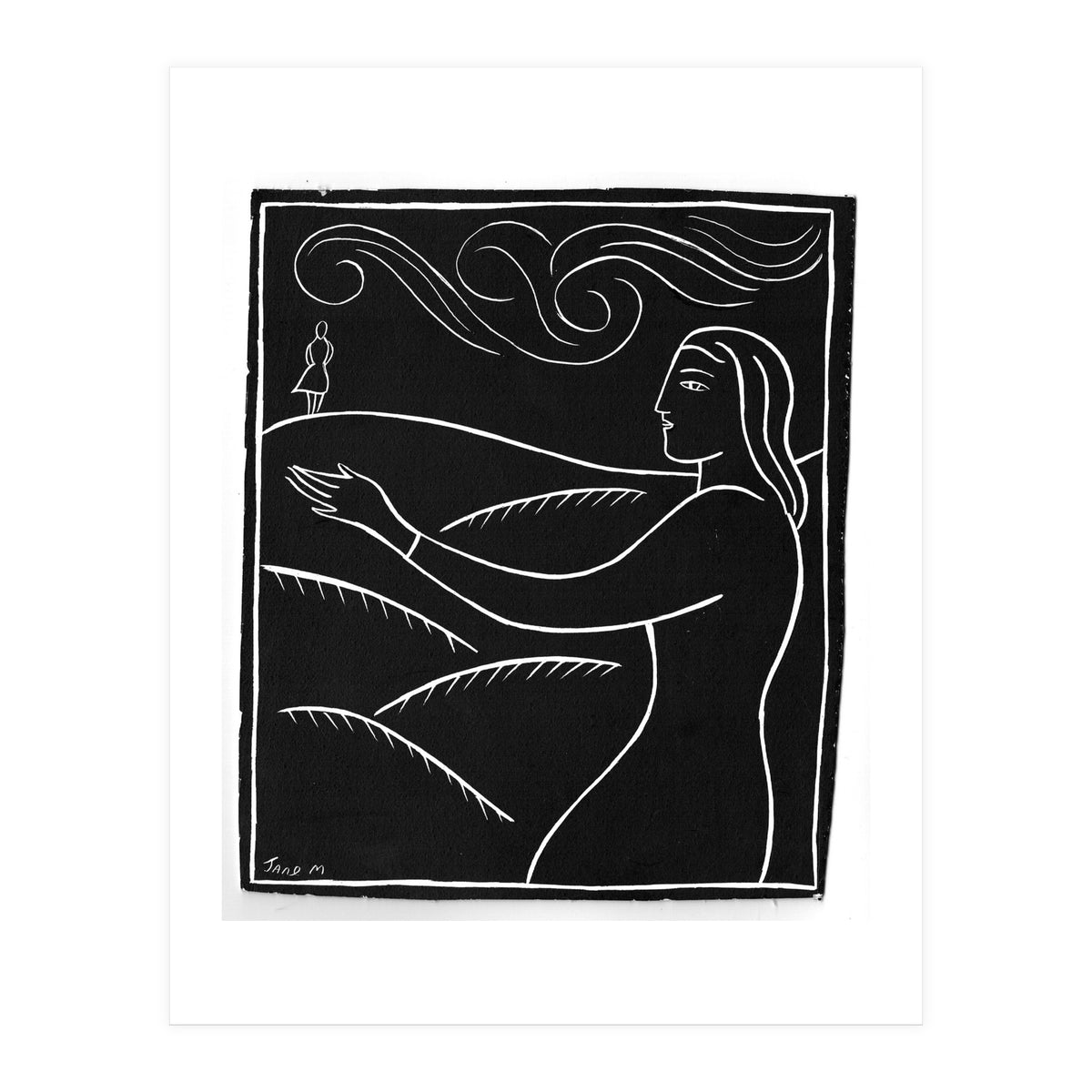 Woman With Future Self (Print Only)