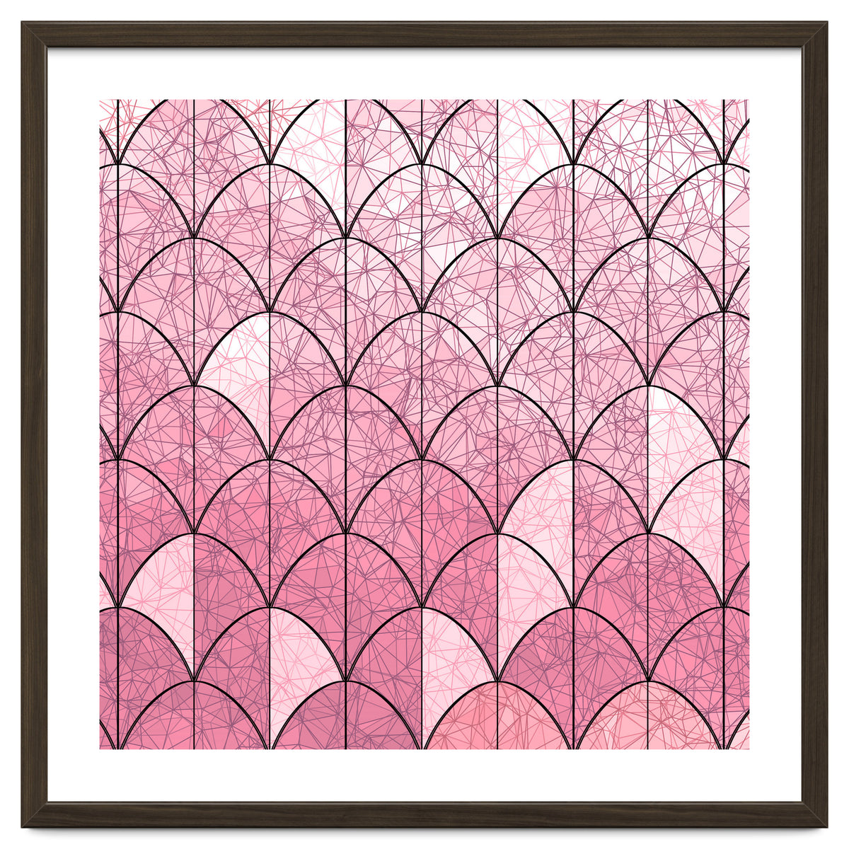 Mermaid scales pink and black