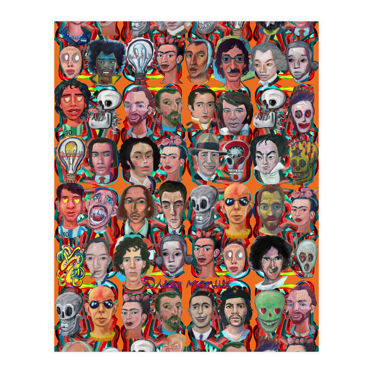 Formas 14 34 3d And Retratos 5 (Print Only)