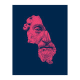 MARCUS AURELIUS ANTONINUS AUGUSTUS / prussian blue / vivid red (Print Only) thumbnail