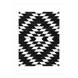 Urban Tribal Pattern No.14 - Aztec - Black Concrete (Print Only) thumbnail