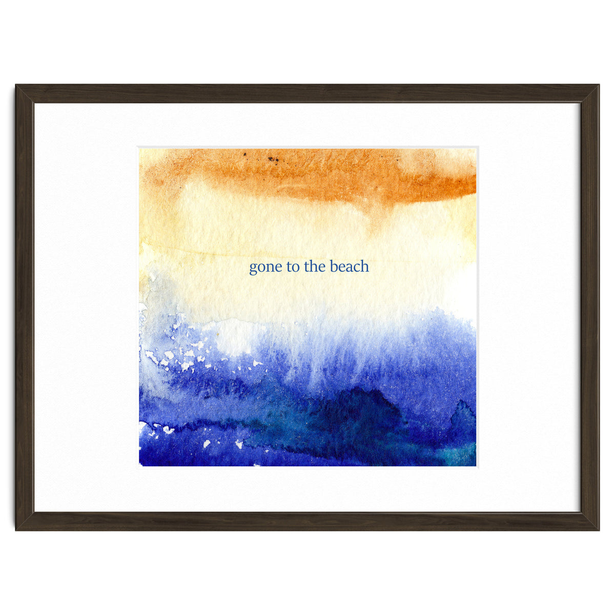 Gone to the beach || watercolor