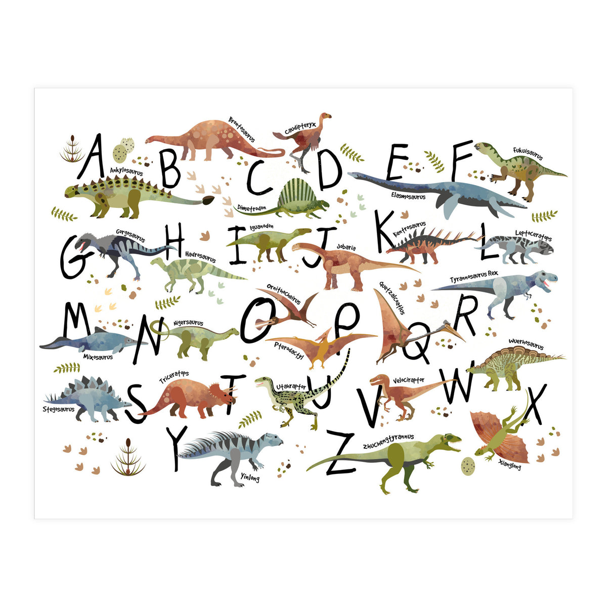Dinosaur Alphabet  (Print Only)
