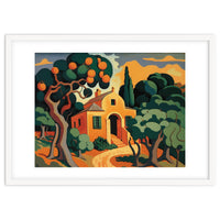 Orange House, Orange Tree Painting