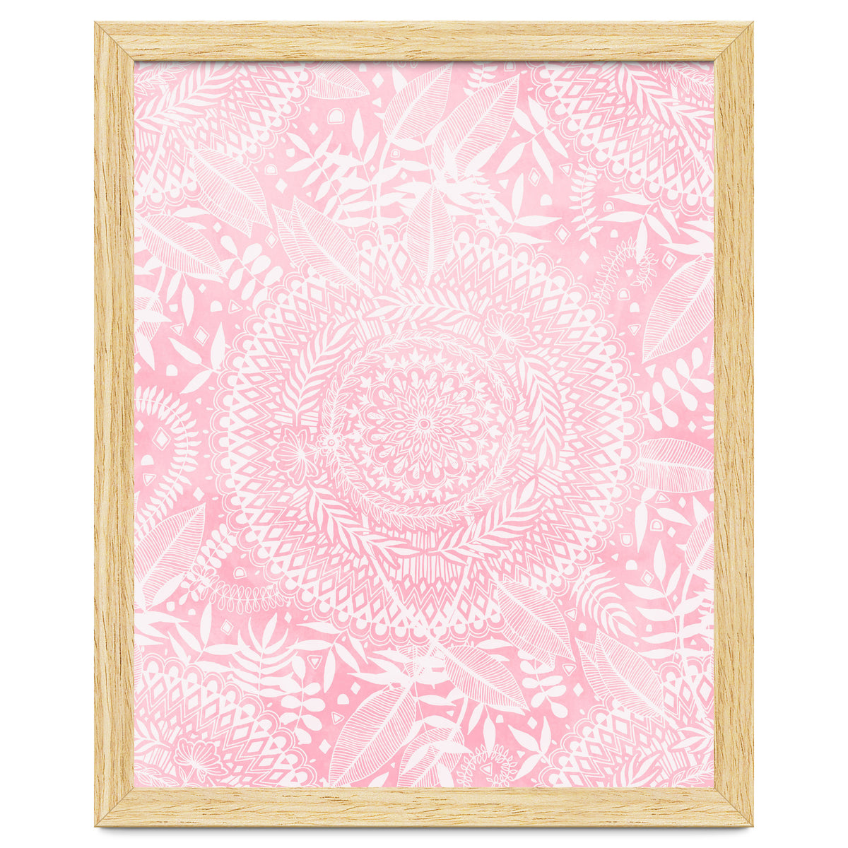 Medallion Pattern in Blush Pink