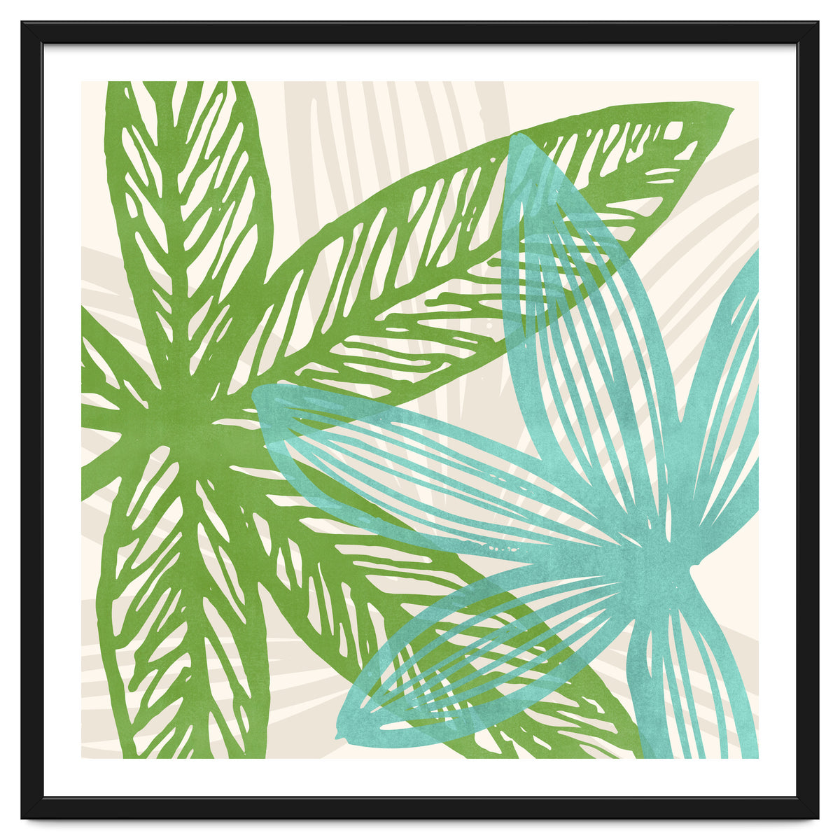 Abstract Coastal Flora