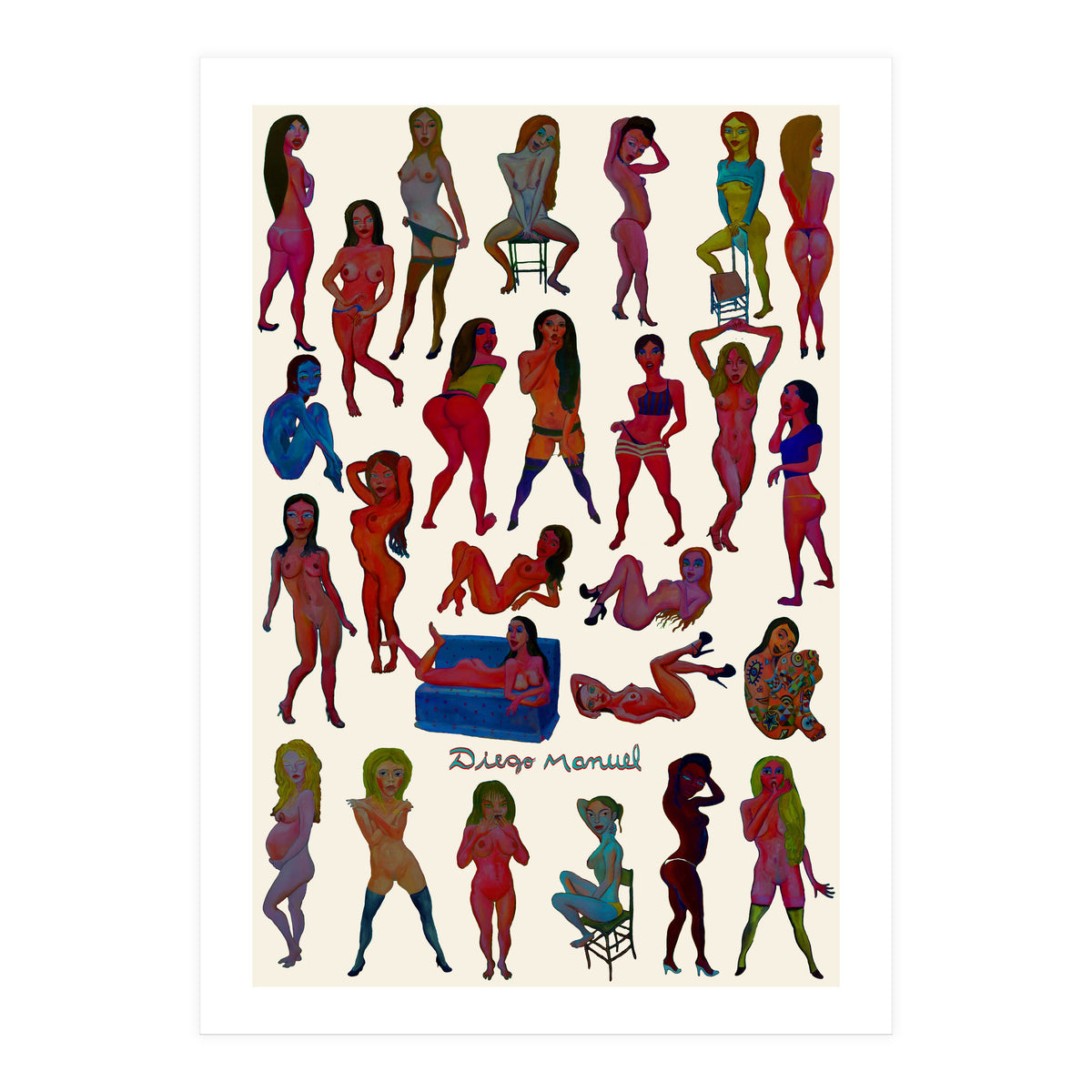 Chicas 3d 20 (Print Only)