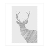 Stag Grey Poster (Print Only) thumbnail