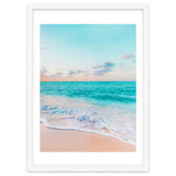 Ocean Bliss, Nature Landscape Sea Travel Tropical, Nordic Luxe Photography Pastel Island Digital thumbnail