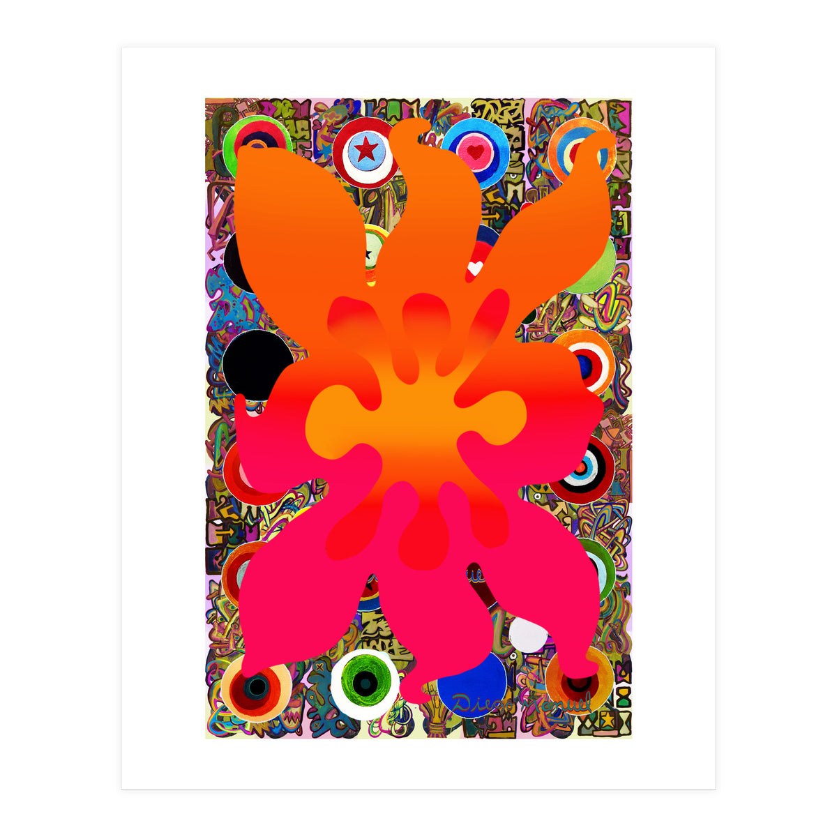 Fuego Y Graffiti 82 (Print Only)