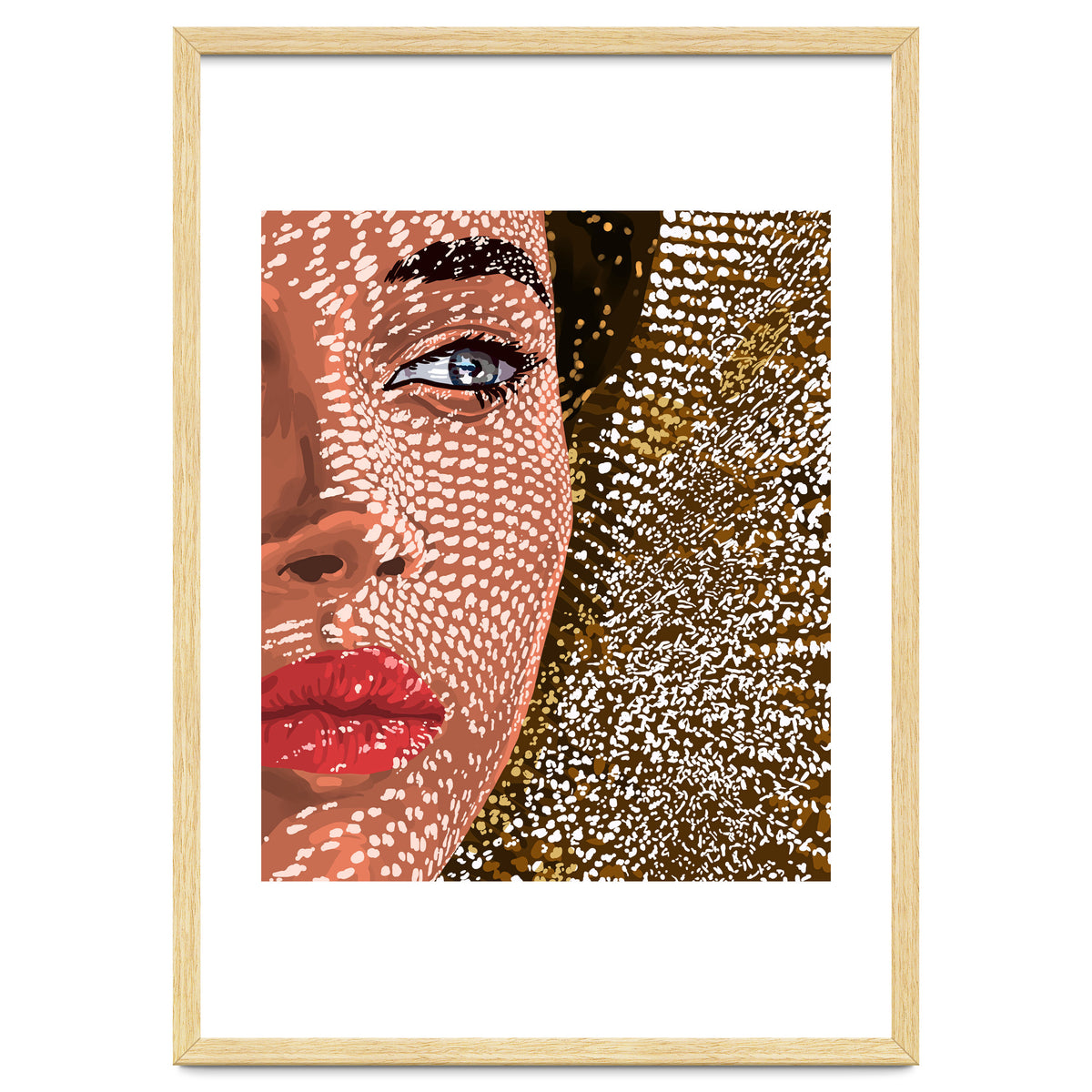 Under The Jute Hat, Bohemian Woman Fashion Painting