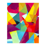 The Abstract Bohemian, Contemporary Geometric Shapes Painting, Eclectic Colorful Maximalist Modern (Print Only) thumbnail