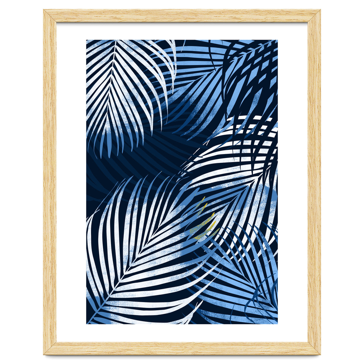 Palm Leaves Blue