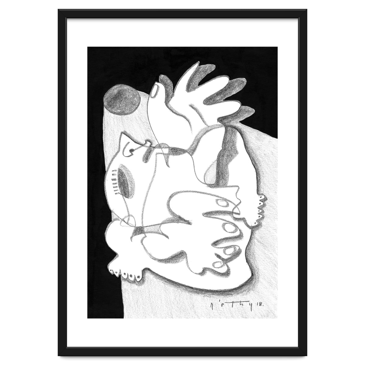 Dying in the Spotlight - b&w