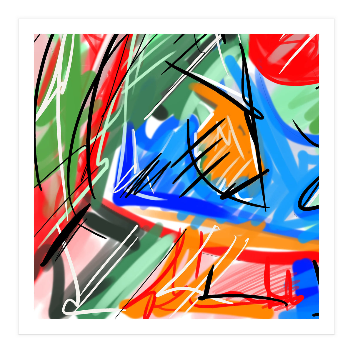 color subtleties in strokes 3 (Print Only)