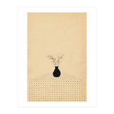 Abstract still life, vase and plants (Print Only) thumbnail