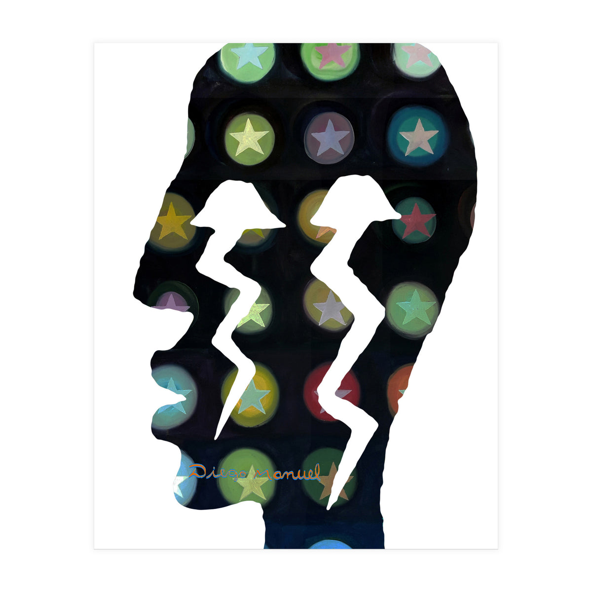 Perfil Con Rayos 13 (Print Only)