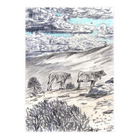 Clouds And Cattles (Print Only)