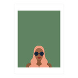 Lady with pink hair (Print Only) thumbnail