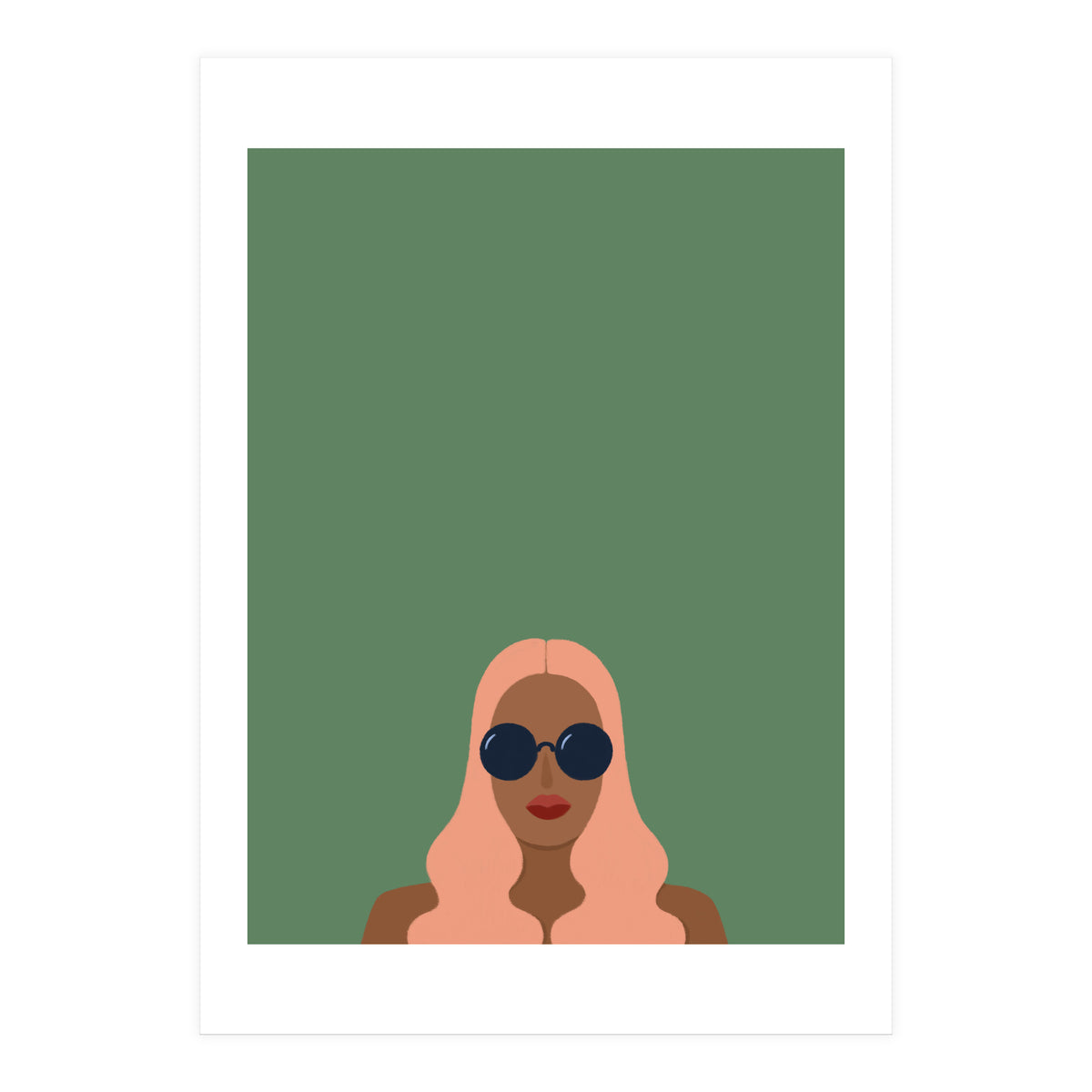 Lady with pink hair (Print Only)