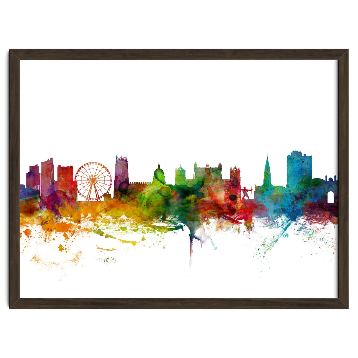 Nottingham England Skyline