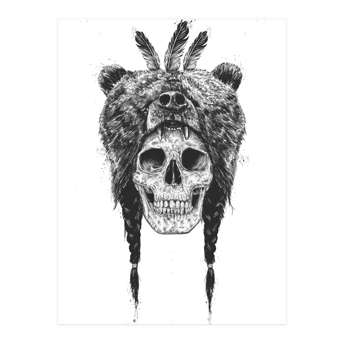 Dead Shaman Bw (Print Only)