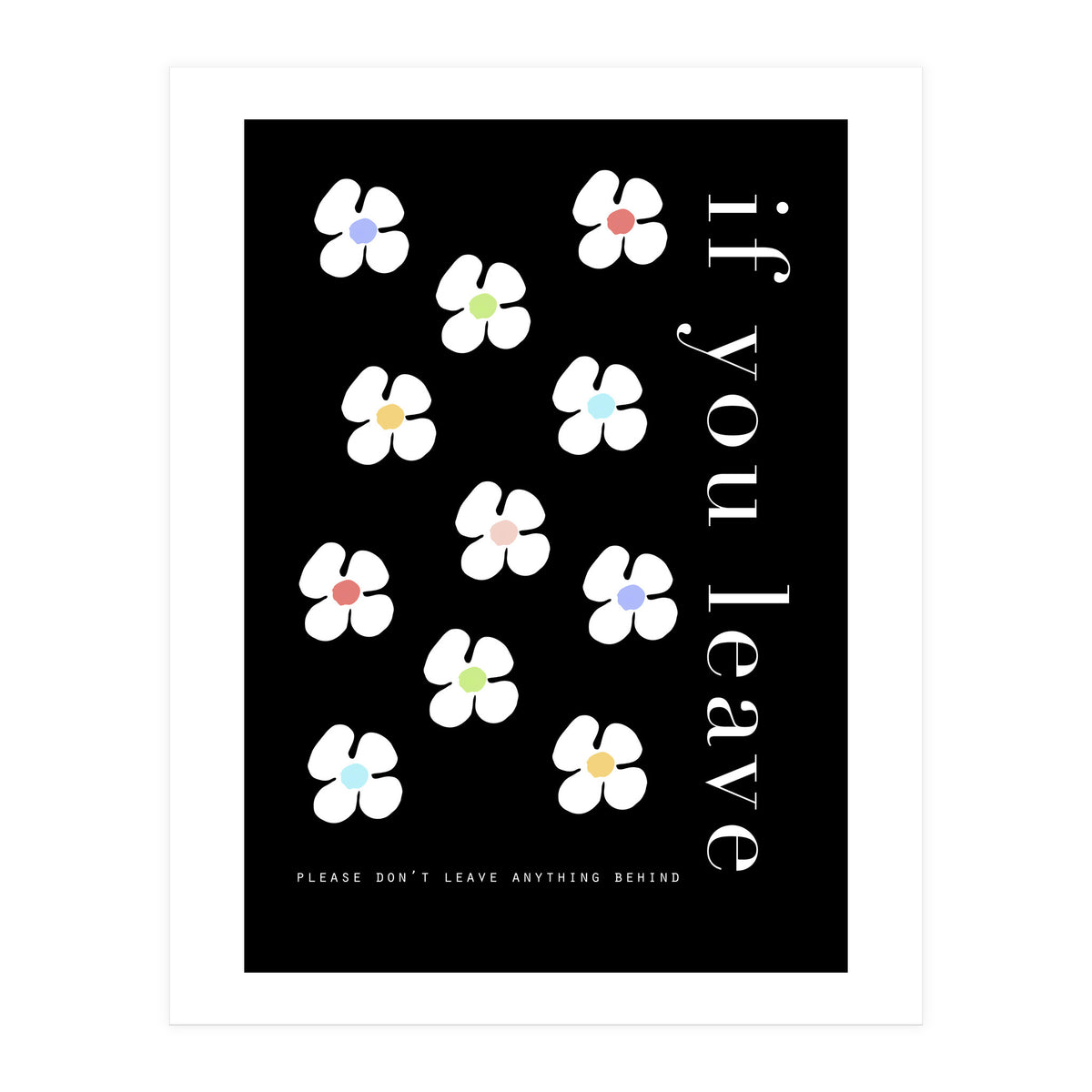 If you leave (Print Only)