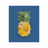 Pineapple Floral Blue (Print Only) thumbnail