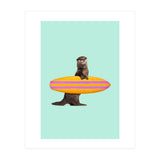 Surfing Otter (Print Only) thumbnail