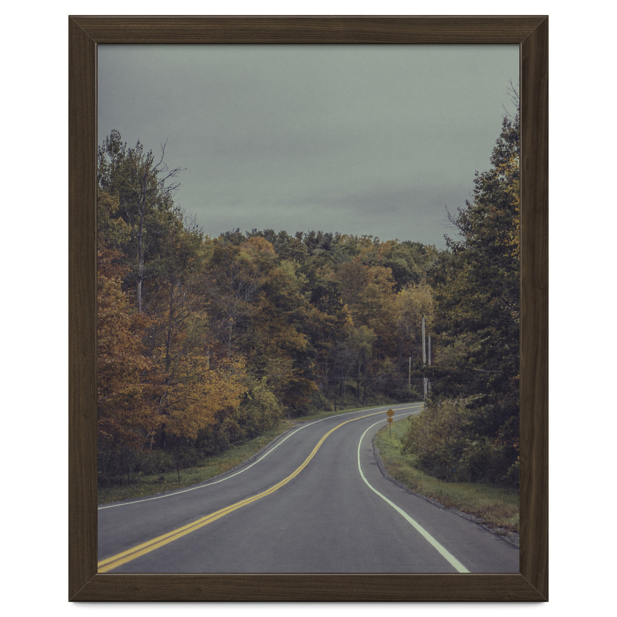 Fall Road in Upstate New York
