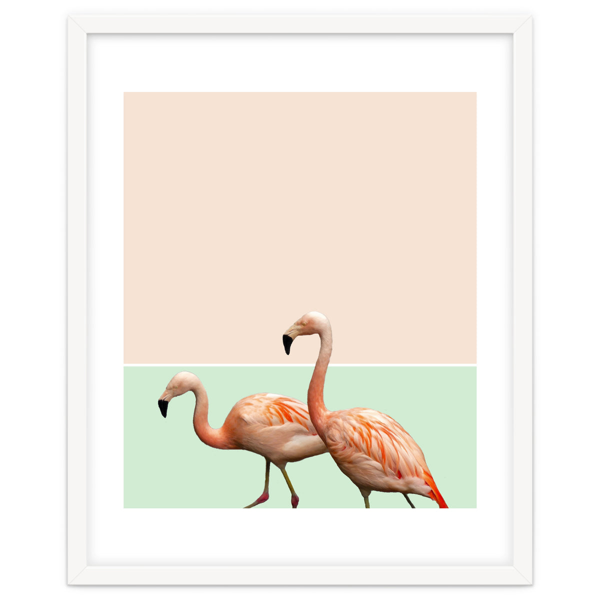 Flamingo Pastel Art