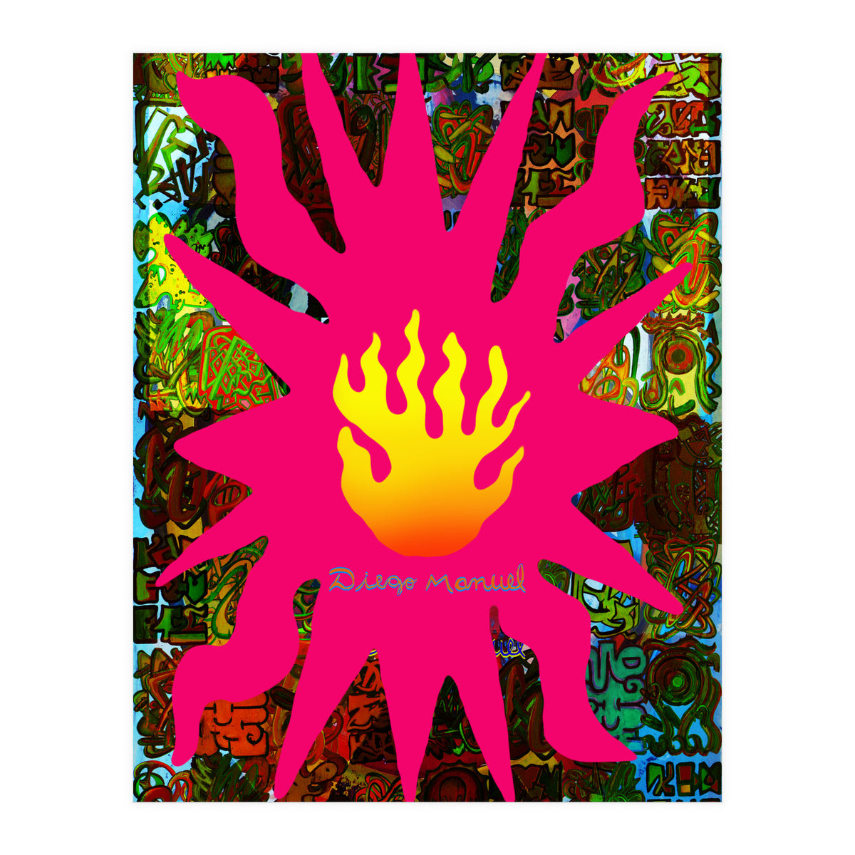 Fuego Y Graffiti 61 (Print Only)