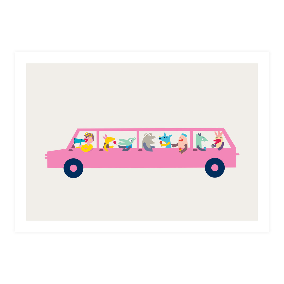 Pink Car (Print Only)