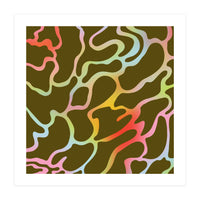 Colorful Wavy Lines Pattern \\ Multicolor Gradient (Print Only)