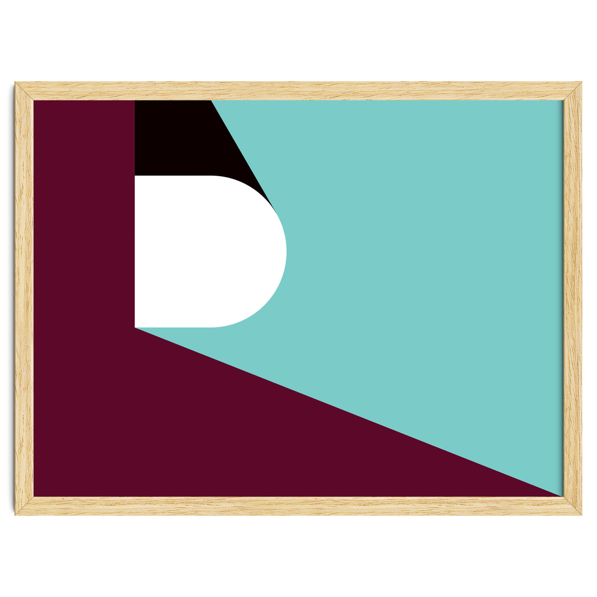 Geometric Shapes No. 82 - purple & teal