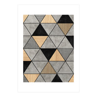 Concrete and Wood Triangles 2 (Print Only)