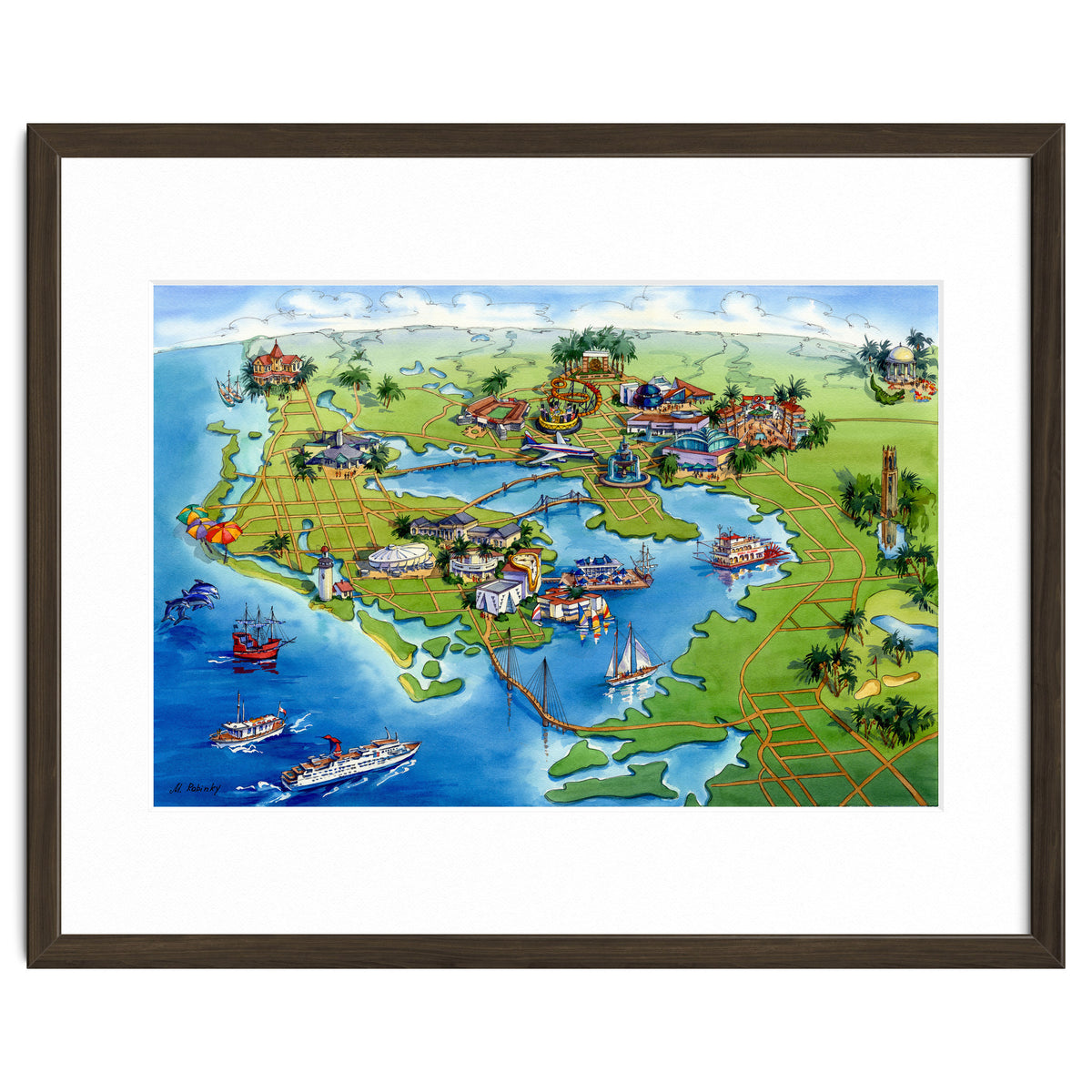 Tampa Bay Illustrated Map